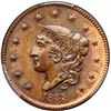 Image 2 : 1835 N-8 R1 Head of 1836 PCGS graded MS64 Red & Brown, CAC Approved