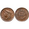Image 1 : 1837 N-10 R1 Beaded Hair Cord PCGS graded MS64 Brown, CAC Approved
