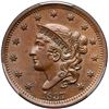 Image 2 : 1837 N-10 R1 Beaded Hair Cord PCGS graded MS64 Brown, CAC Approved