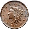 Image 2 : 1837 N-16 R3 Plain Hair Cord PCGS graded MS63 Brown