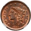 Image 2 : 1838 N-3 R1 NGC graded MS66 Red & Brown, CAC Approved