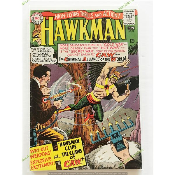 HAWKMAN NO 10 1965 DC COMICS F