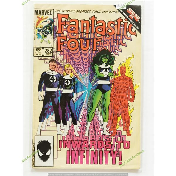 FANTASTIC FOUR NO 282 1985 MARVEL COMICS