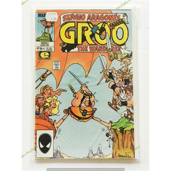 SERGIO ARAGONES GROO THE WANDERER MARVEL EPIC COMICS #4 1985