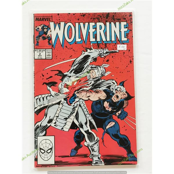 WOLVERINE NO 2 1988 KEY ISSUE VF MARVEL COMICS