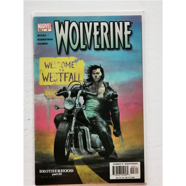 WOLVERINE NO 3 2003 MARVEL COMICS