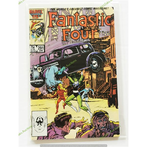FANTASTIC FOUR NO 291 1986 KEY ISSUE UNREAD MARVEL COMICS NM