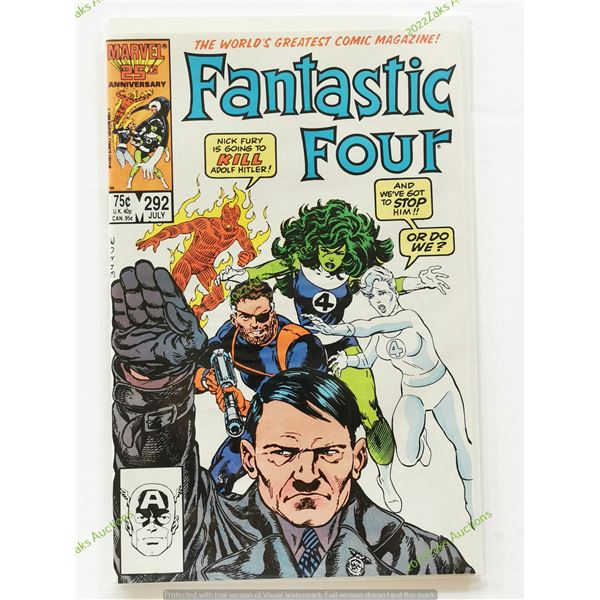 FANTASTIC FOUR NO 292 1986 MARVEL COMICS