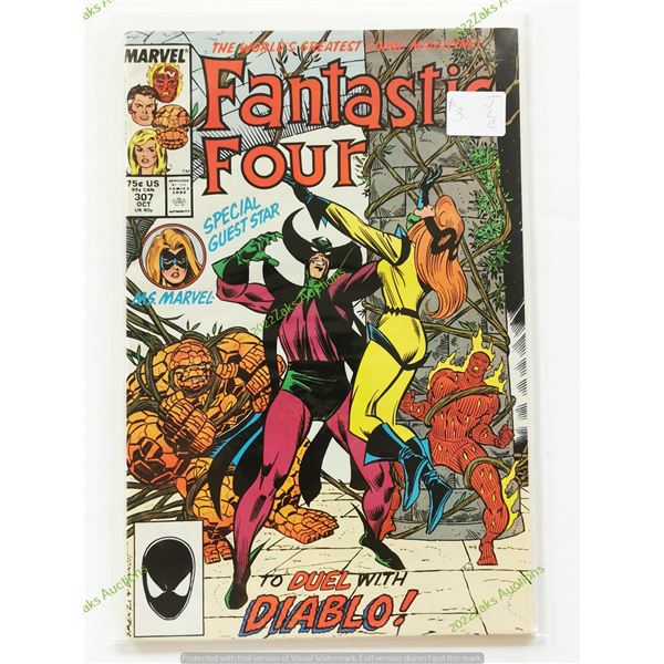 FANTASTIC FOUR NO 307 1987 MARVEL COMICS