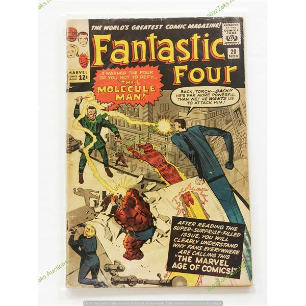 FANTASTIC FOUR NO 20 1963 KEY ISSUE G MARVEL COMICS