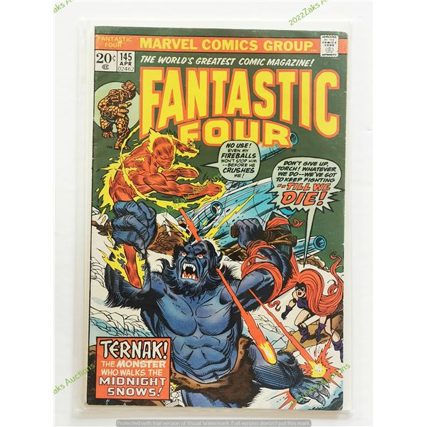 FANTASTIC FOUR NO 145 1974 KEY ISSUE MARVEL COMICS