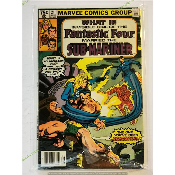WHAT IS INVISIBLE GIRL MARRIED SUBMARINER NO 21 1977 MARVEL COMICS
