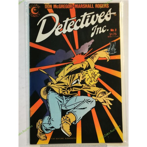 DETECTIVES INC. NO. 2 MCGREGOR AND ROGERS ECLIPSE COMICS