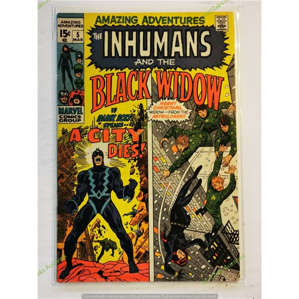 AMAZING ADVENTURES NO 5 1971 INHUMANS BLACK WIDOW DC COMICS