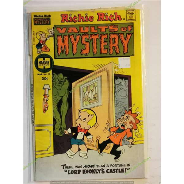 LOT OF 6 RICHIE RICH VAULTS OF MYSTERY