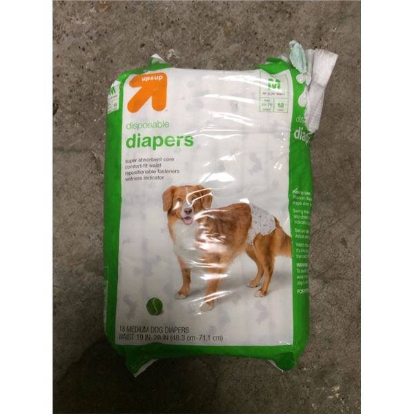 Up and up 18 medium dog diapers