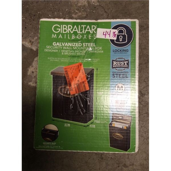 Galvanize steel mailbox