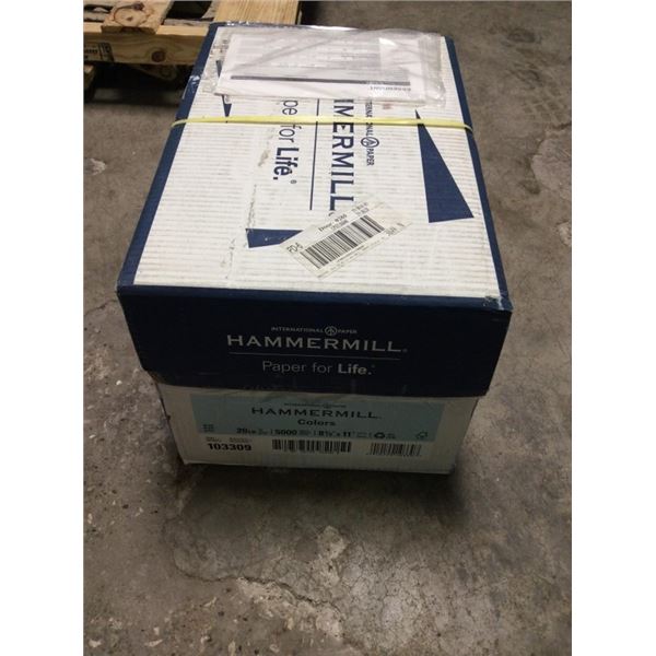 Hammermill 8 1/2“ x 11“ copy paper 5000 sheets blue