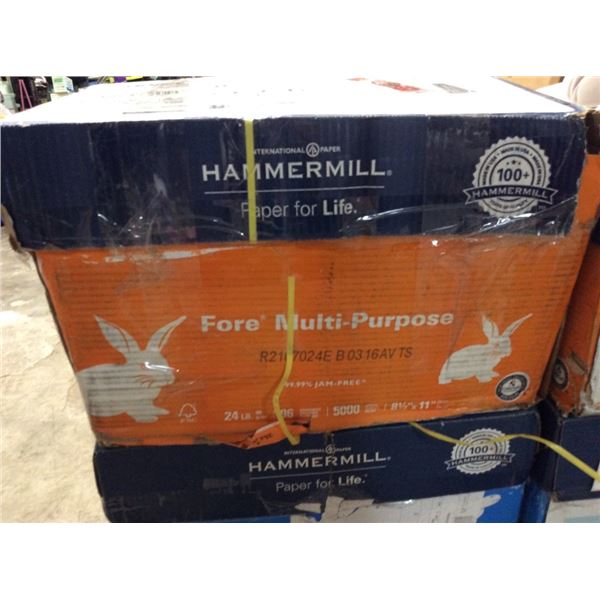 Hammermill 8 1/2“ x 11“ 5000 sheet copy paper white