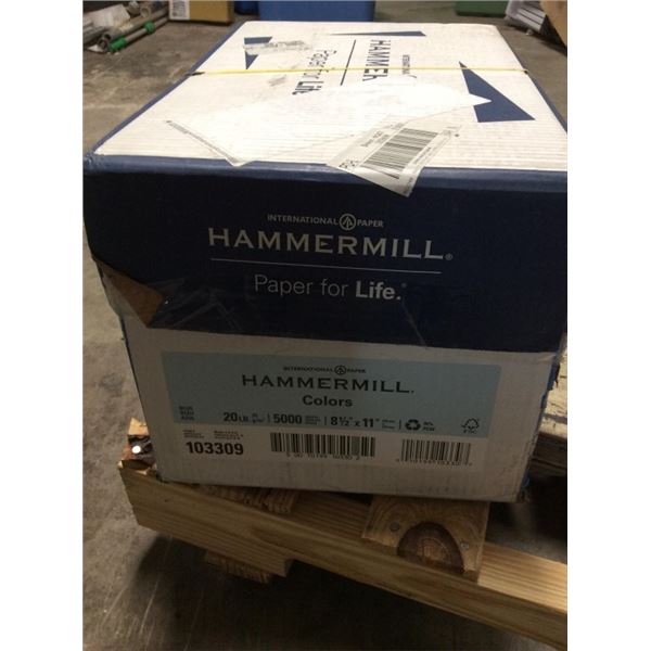 Hammermill 8 1/2“ x 11“ copy paper 3000 sheets blue