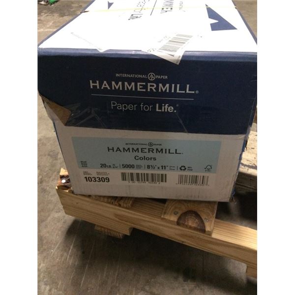 Hammermill 8 1/2“ x 11“ copy paper 5000 sheets blue