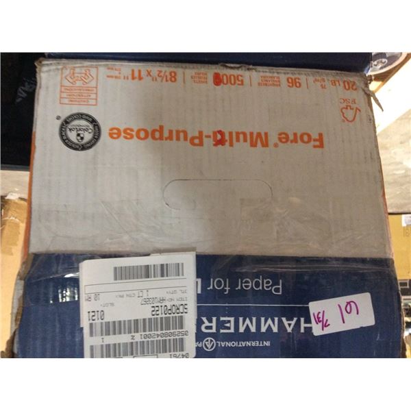 Hammermill copy paper 5000 sheets 8 1/2“ x 11“ copy paper