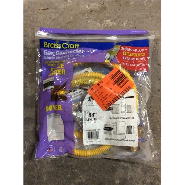 Brass craft gas connector 3/8“ x 48“ length