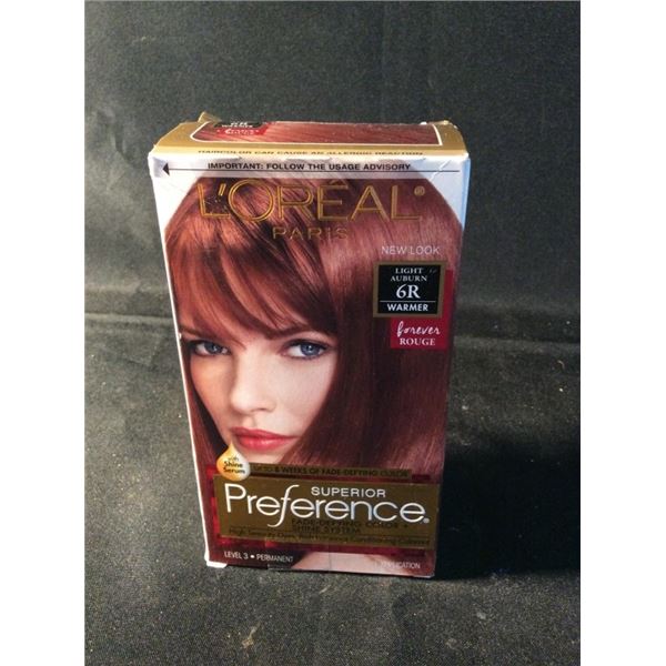 L’Oreal Paris light auburn warm hair dye