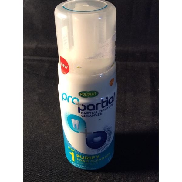 Partial denture cleaner