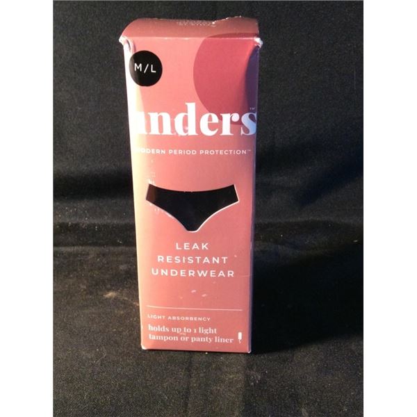 Leak resistant underwear size medium/large