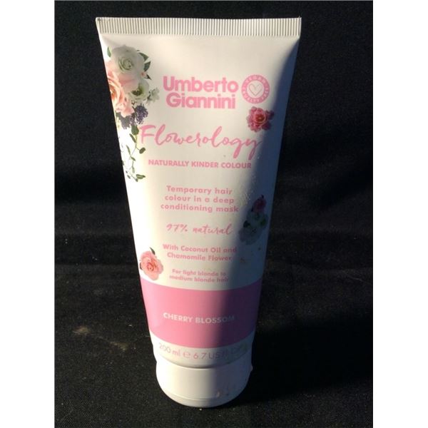 Cherry blossom temporary hair color in a deep conditioning mask