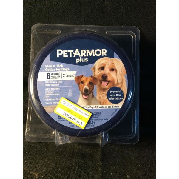 Pet armor plus flea and tick collar for dogs to collars retails for $35
