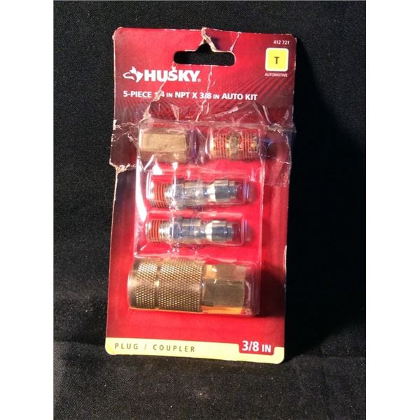 Husky five piece Automotive auto kit plug coupler 3/8 inch
