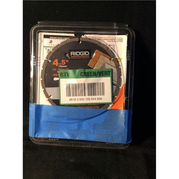 Ridgid 4.5 inch saw blade
