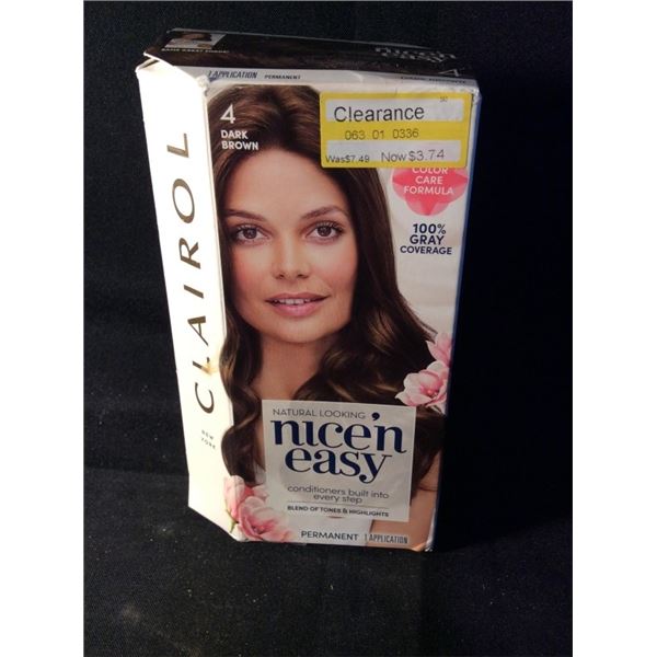 Clairol nice and easy dark brown