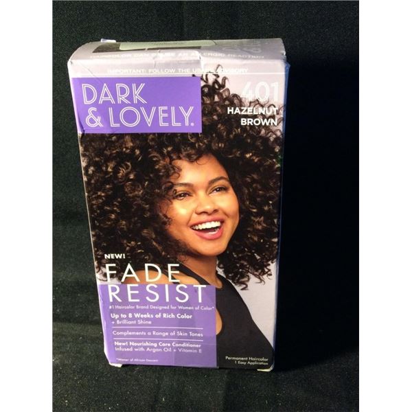 Dark and lovely hazelnut brown hair dye