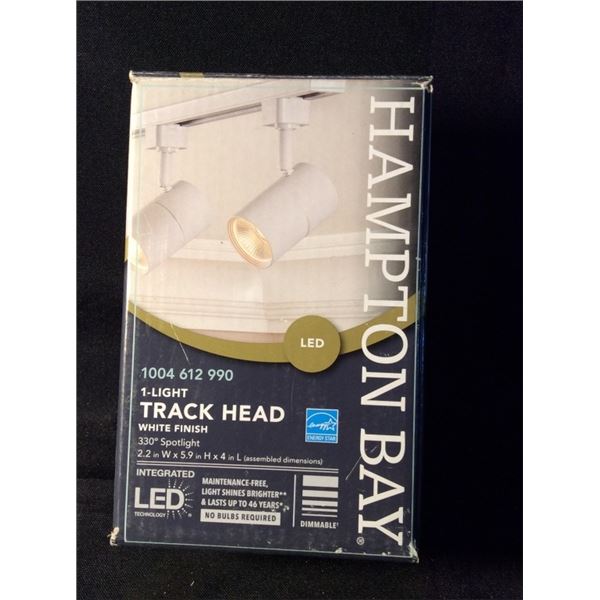 Hampton bay track head white finish