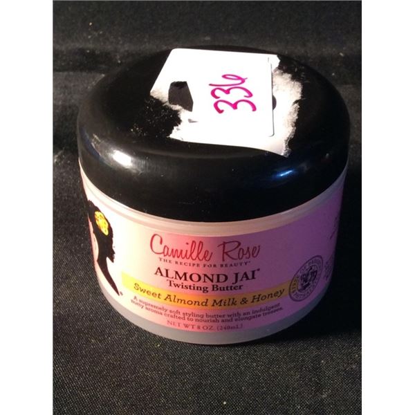 Twisting butter sweet almond milk and honey