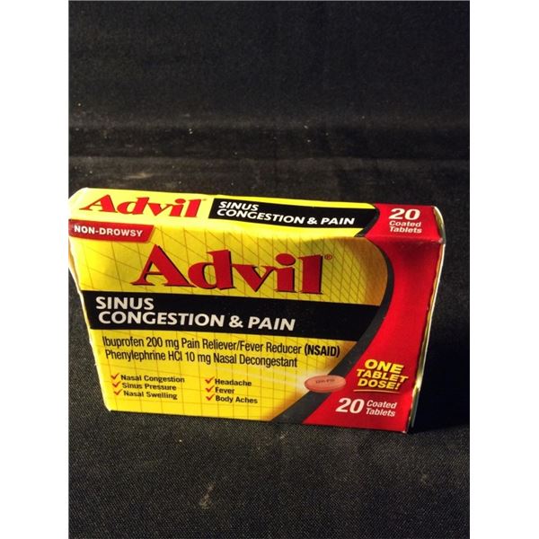 Advil sinus congestion and pain