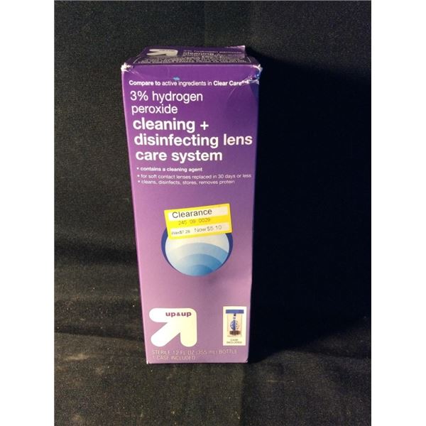 Cleaning and disinfecting lenses care system