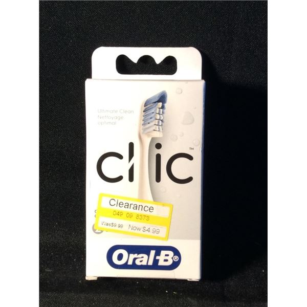 Oral B Clic 2 replacement brush heads retails for $10