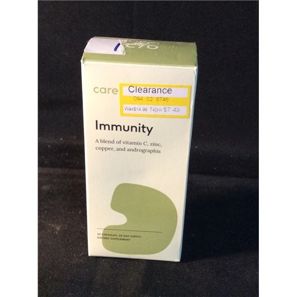 Immunity 30 capsules retails for $15