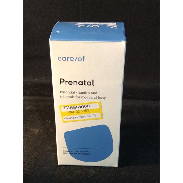 Prenatal 90 tablets retails for $19