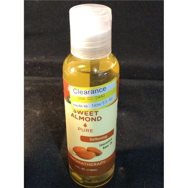 Natures truth sweet almond pure softening unscented base oil aromatherapy