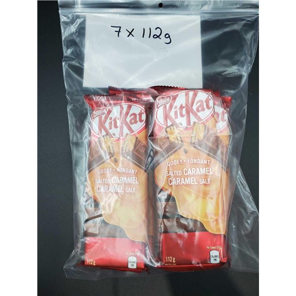 Nestle KitKat Candy Bars-Gooey Salted Caramel (7 x 112g)