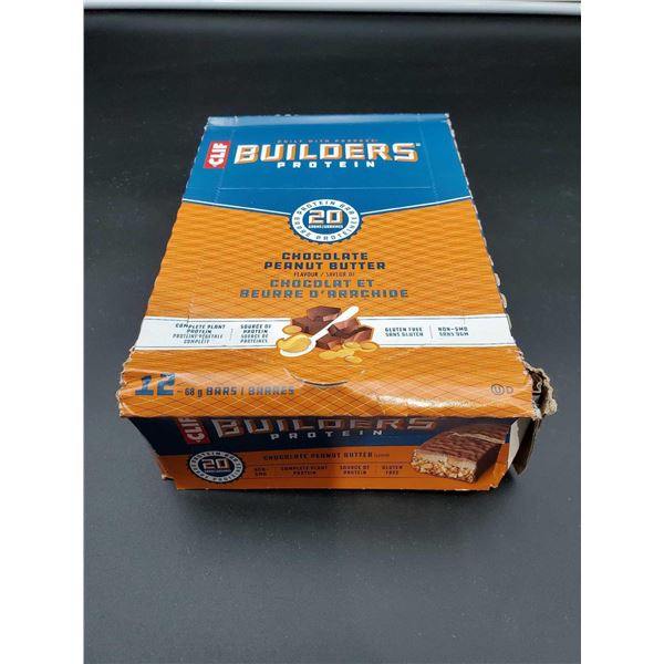 Cliff Builders Chocolate Peanut Butter Protein Bars (12 x 68g)