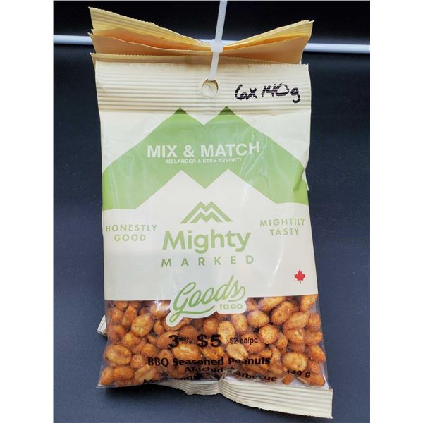 Mighty Marked BBQ Seasoned Peanuts (6 x 140g)
