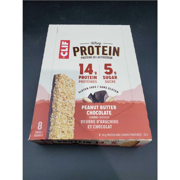 Clif Whey Protein-Peanut Butter Chocolate Protein Bars (8 x 56g)