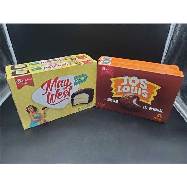 May West Super Cakes(2 x 528g) and Jos Louis Original (2 x 324g)
