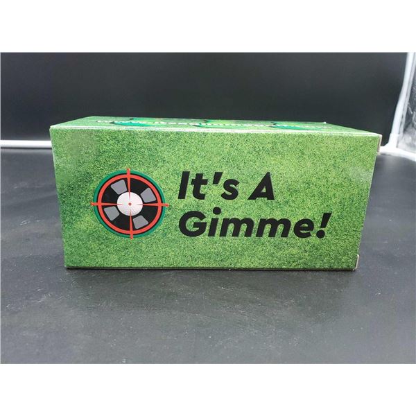 IT’S A Gimme Green Laser Slope Reader reads the slope of the golf green between your marker and the 